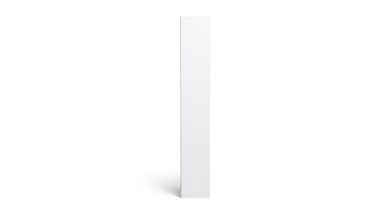 Assembled Maine Narrow Bookcase - White